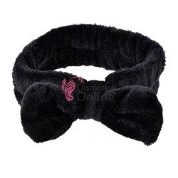 Bentita cu elastic pentru cosmetica cu fundita Neagra, art MJ 1214787